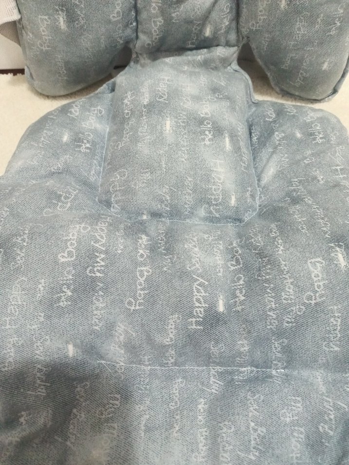 Gri Desenli Çocuk Puset minderi - Görsel 2