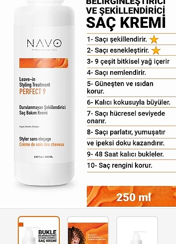 Novelido Nova bukle belirginlestirici saç bakım kremi