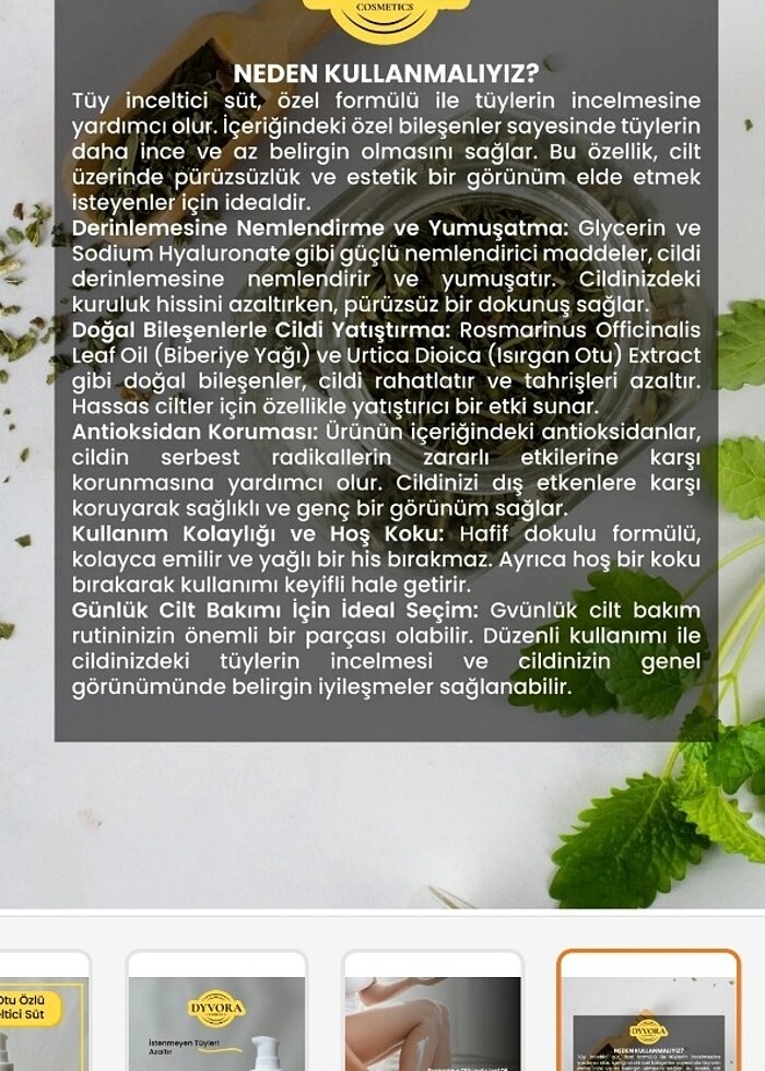 Tüy inceltici süt  - Görsel 4