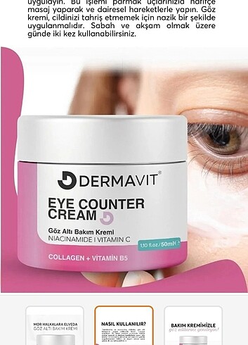 Dermavit göz altı bakım kremi - Görsel 3