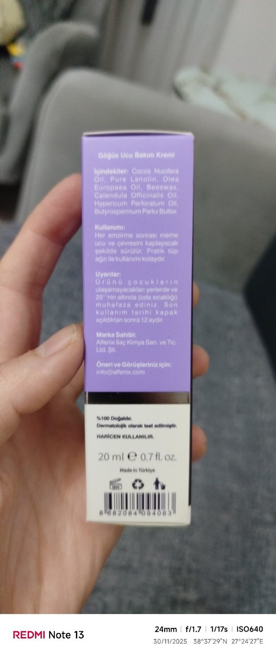 Alfenix Göğüs Ucu Bakım Kremi 20 ml - Görsel 2