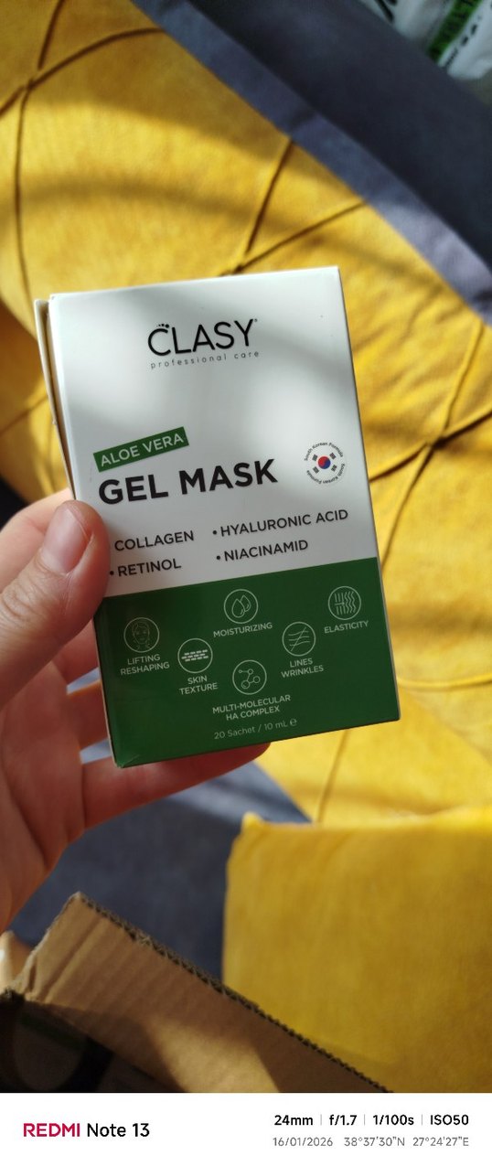 Clasy Aloe Vera Jel Maske - Görsel 2