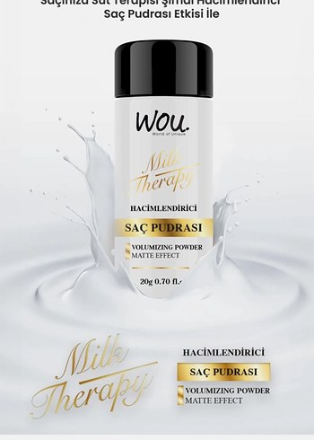 WOU Vegan Hacimlendirici Saç Pudrası 20g - Görsel 2
