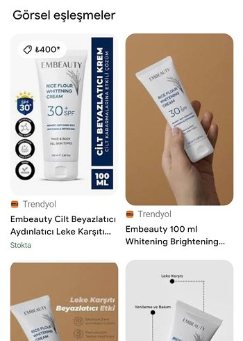 Embeauty Pirinç Unlu Beyazlatıcı Vücut Kremi SPF30 - Görsel 6