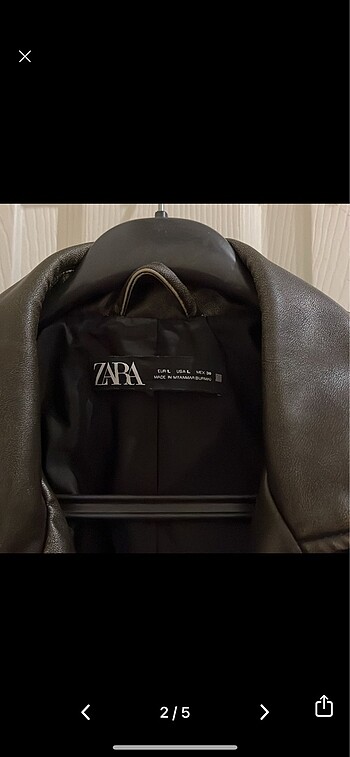 Zara Deri ceket
