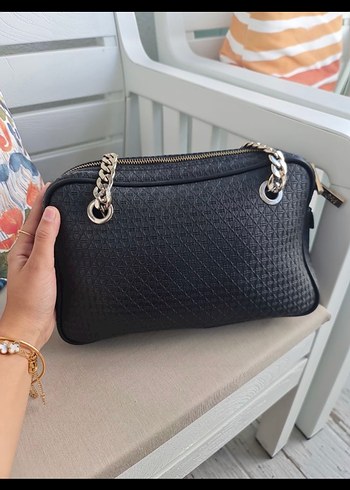 Beden siyah Renk U.S. Polo Assn. Siyah Zincir Detaylı Deri Çanta Orjınal