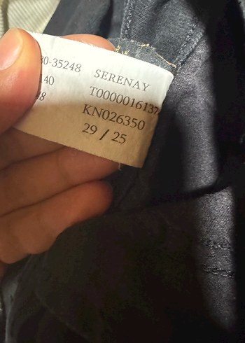 Siyah Dar mavi jean 29/25 beden - Görsel 2