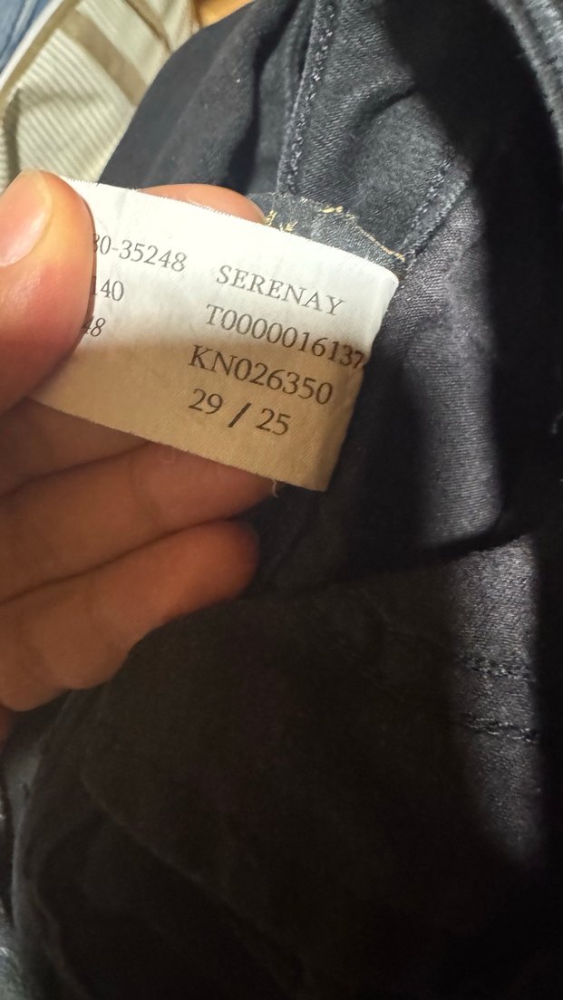 Siyah Dar mavi jean 29/25 beden - Görsel 2