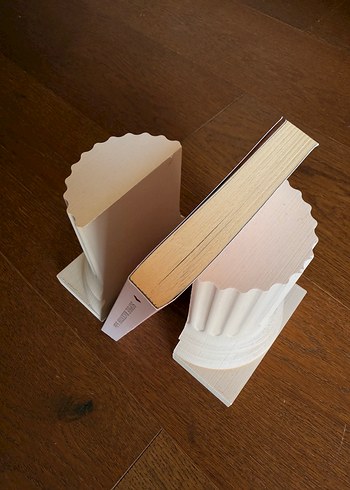 Beige Krem Renkli 2li Kitap Tutucu - Görsel 3