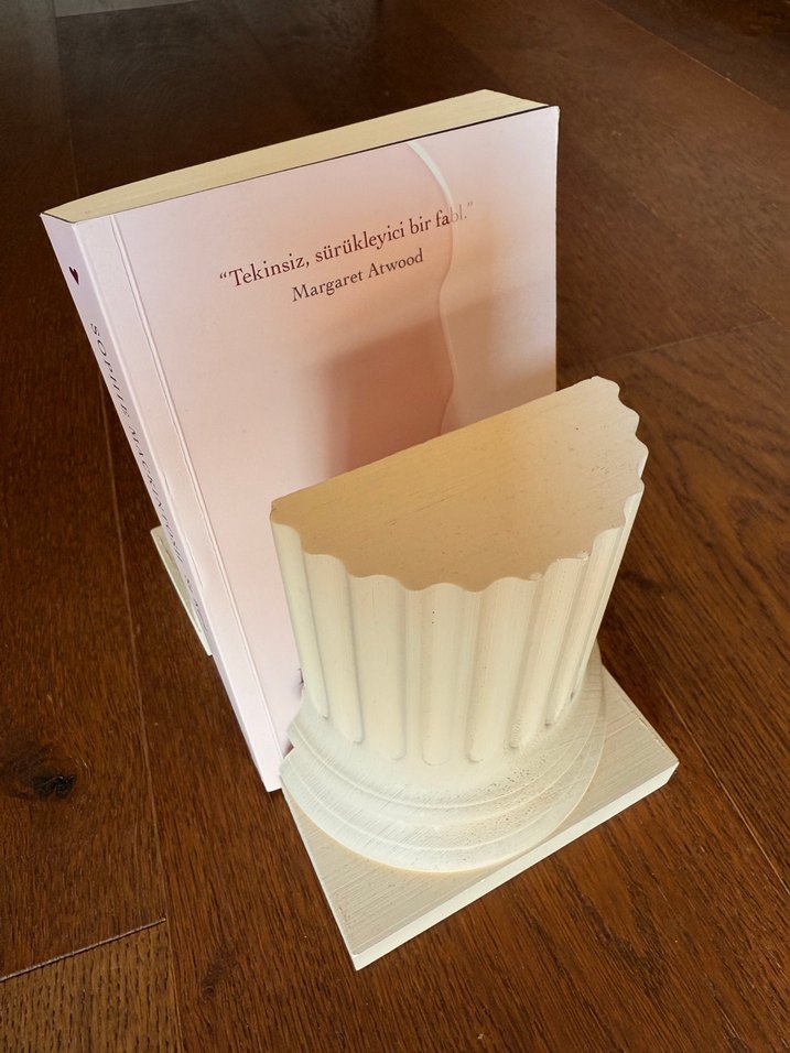 Beige Krem Renkli 2li Kitap Tutucu - Görsel 4