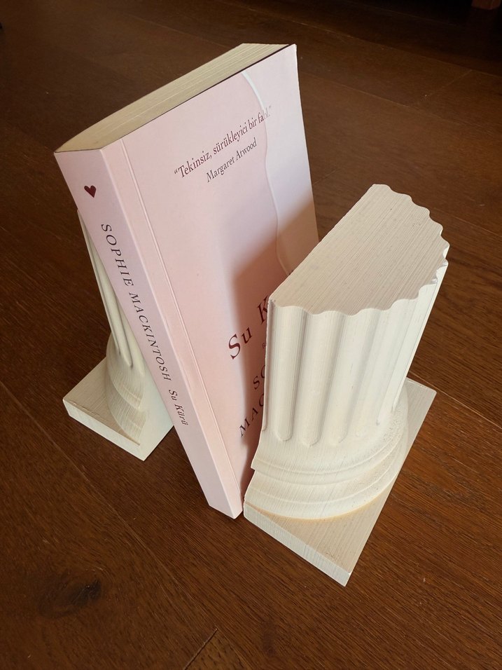 Beige Krem Renkli 2li Kitap Tutucu - Görsel 5