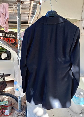Siyah tisortlü ikili Kadın Blazer Ceket - Görsel 14