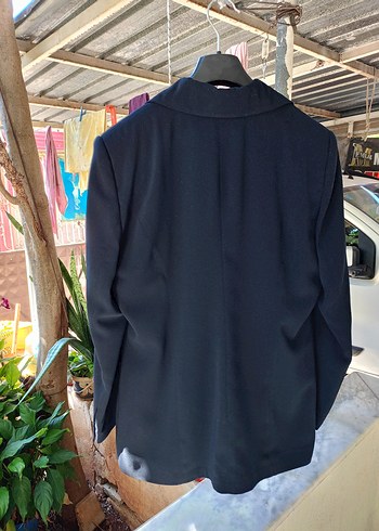 Siyah tisortlü ikili Kadın Blazer Ceket - Görsel 13