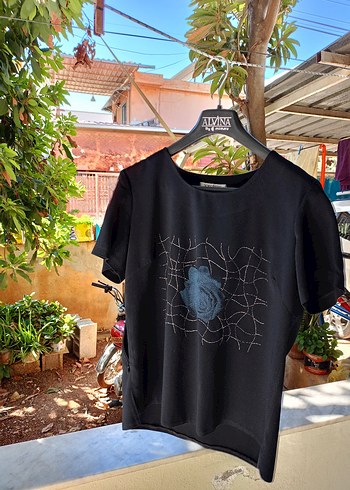 Siyah tisortlü ikili Kadın Blazer Ceket - Görsel 12