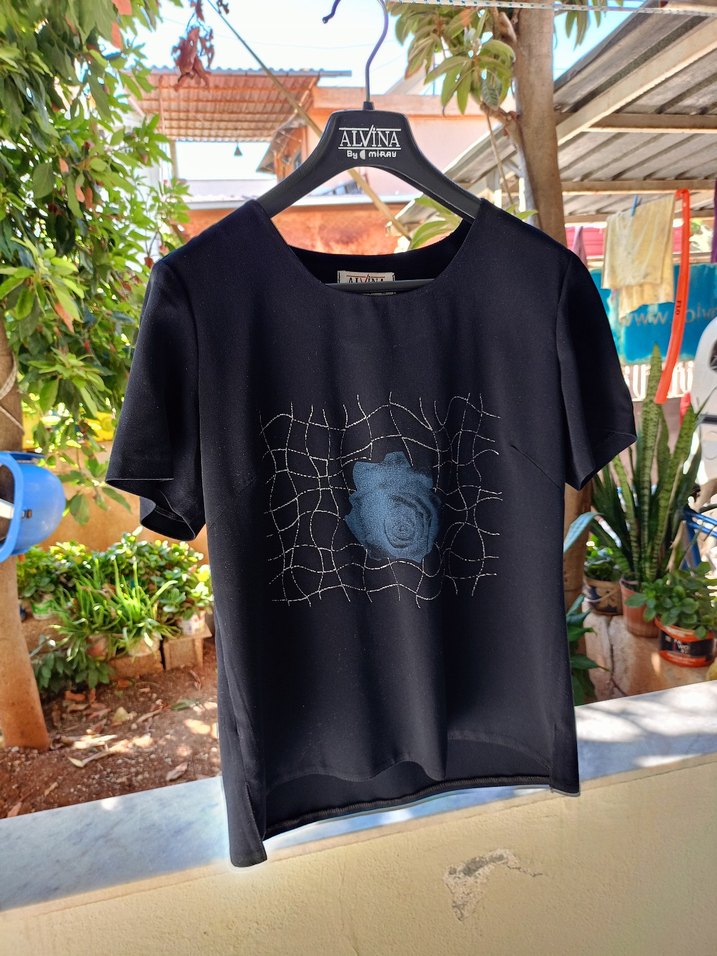 Siyah tisortlü ikili Kadın Blazer Ceket - Görsel 5