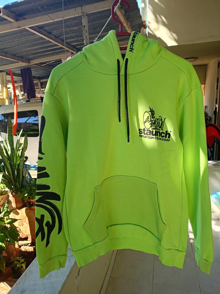 Yeşil Kapüşonlu Fermuarlı Kısa Sweatshirt - Görsel 2