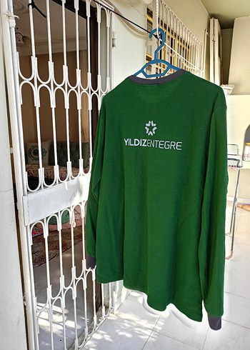 Erkek Yeşil Uzun Kollu Polo kazak - Görsel 2