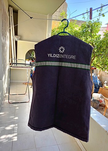 Açik Gri Kot Kolsuz Fermuarlı Erkek Yelek - Görsel 10