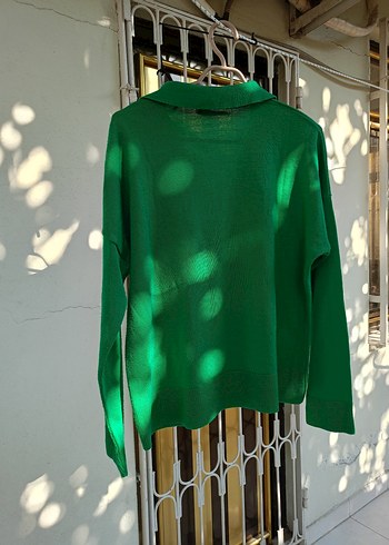 Yeşil Triko Kadın Kazak - Görsel 3