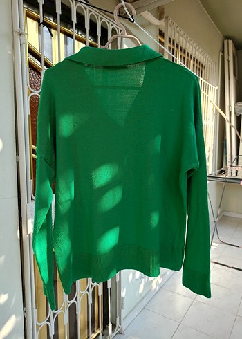 Yeşil Triko Kadın Kazak - Görsel 4