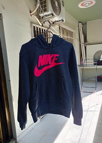 Nike Koyu Gri Kapüşonlu Sweatshirt