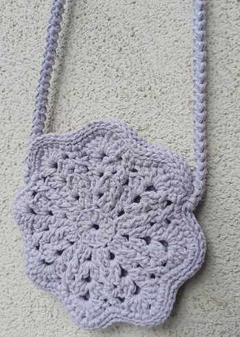 Lila Midye Modelli Kadın Çapraz Çanta - Görsel 5