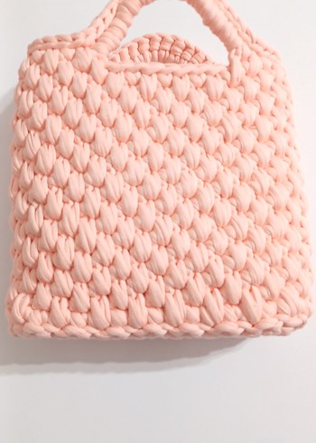 Penye İpten Örgü Çanta - Görsel 3