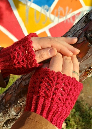 Kadın Parmaksız Eldiven - Görsel 3