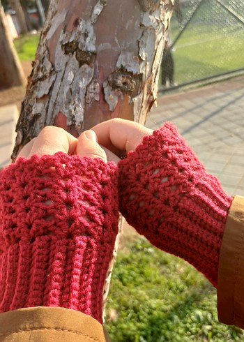 Kadın Parmaksız Eldiven - Görsel 4