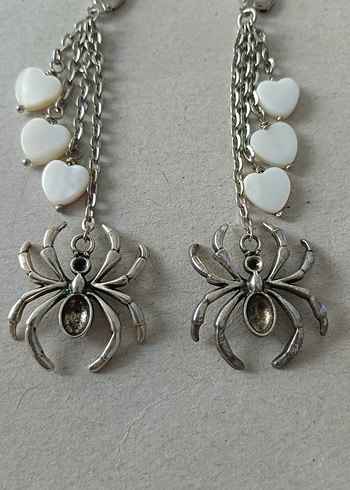 Örümcekli Zincir Küpeler - Görsel 2