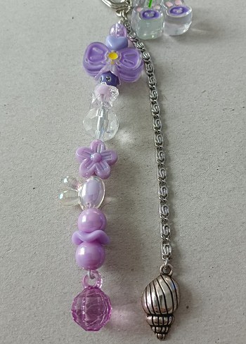 Mor Boncuklu Anahtarlık - Görsel 3