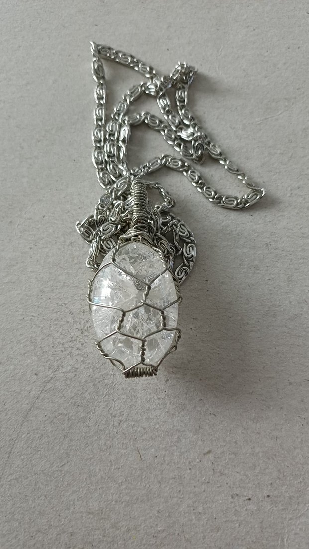 Gerçek Necef Doğal Taşlı Bohem Kolye - Görsel 3