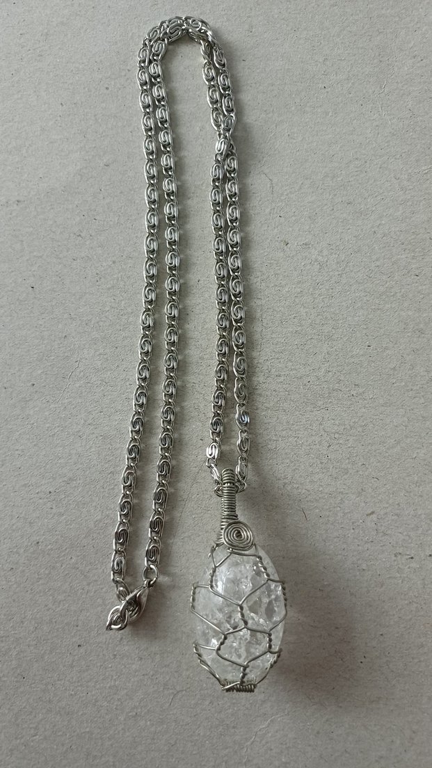 Gerçek Necef Doğal Taşlı Bohem Kolye - Görsel 4