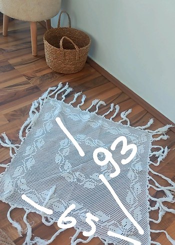 Bohem Tarz El Örgüsü Pamuklu Masa Örtüsü