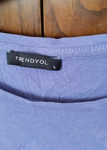 Trendyol & Milla Mavi Baskılı Uzun Kollu çift baskılı Bluz