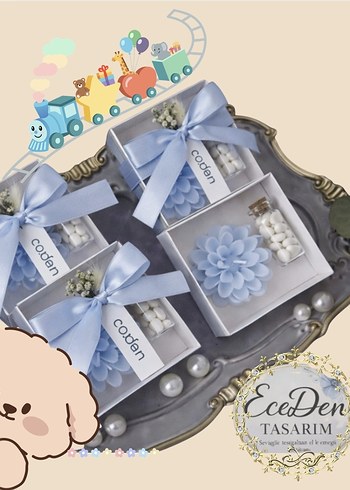 Pembe Çiçekli Hediye Kutusu - Görsel 2