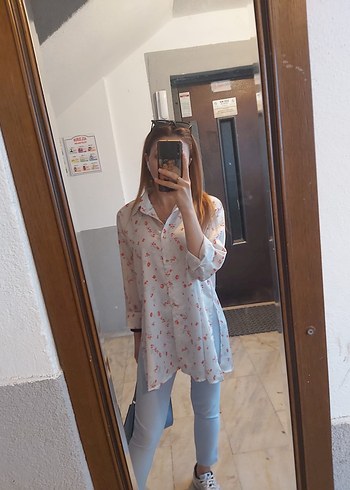Saten karışımlı renkli basic gömlek