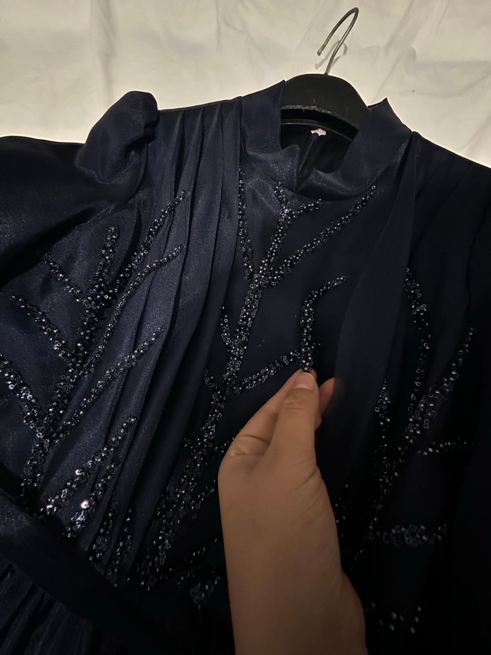 Lacivert Abiye Nişanlık - Görsel 5