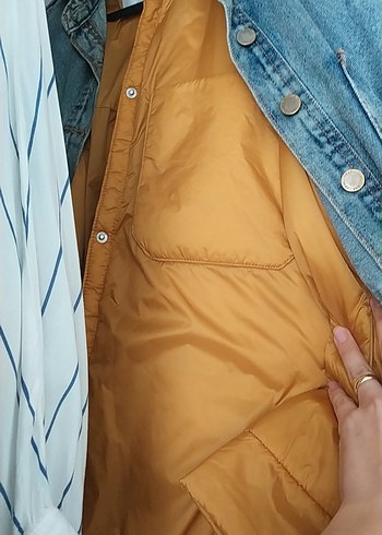 Sarı Kadın Ceket Rüzgarlık - Görsel 6