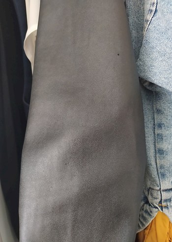 Siyah Orijinal Deri Blazer Ceket - Görsel 4