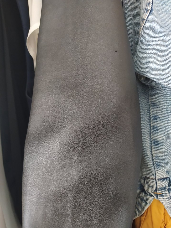 Siyah Orijinal Deri Blazer Ceket - Görsel 4