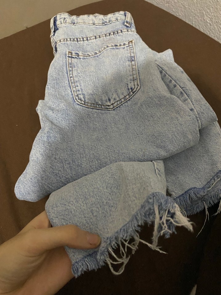 Kadın Gri Renkli Bol Kesim Midi Denim Pantolon - Görsel 5