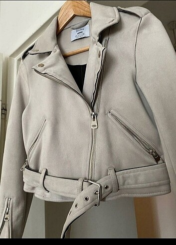 Bershka Biker süet ceket