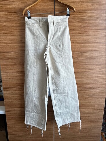 Blacknyc , krem koton pantolon
