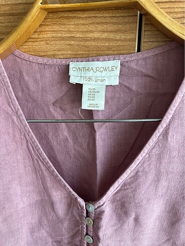 xs Beden Cynthia rowley , kısa kollu keten elbise