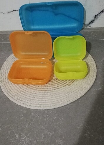 Beden çeşitli Renk Tupperware İstiridye Seti 3'lü set