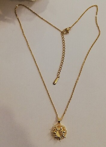  Beden altın Renk Çelik Gold Kolye 45 cm