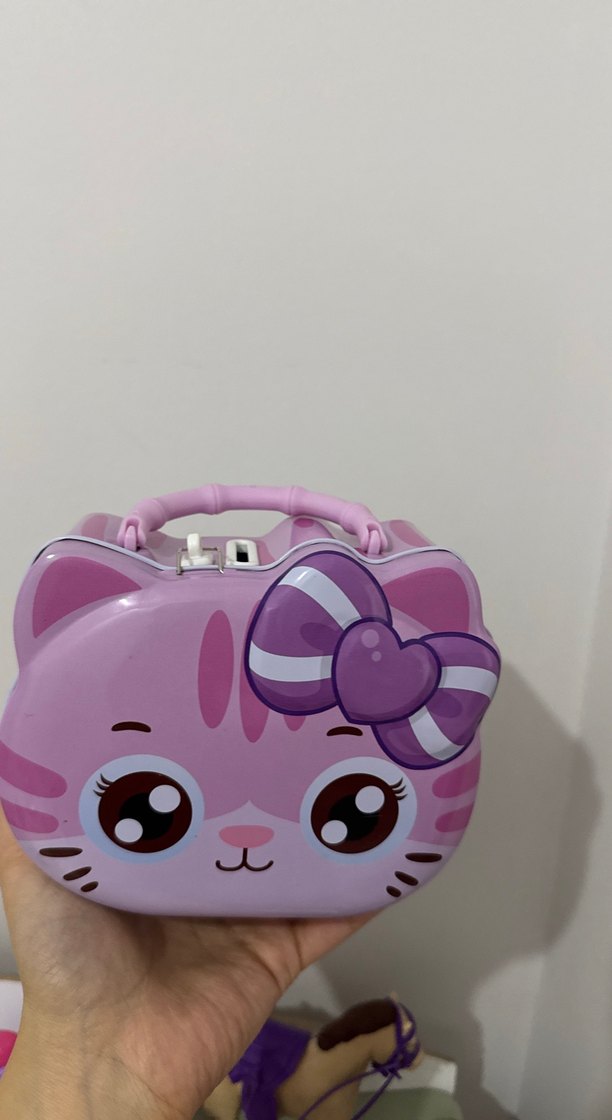 Pembe Kedi Şekilli Kumbara - Görsel 2