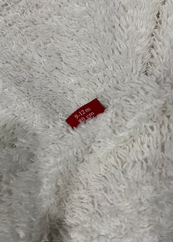 Kürk Detaylı Kapüşonlu beyaz Bebek Tulumu - Görsel 4