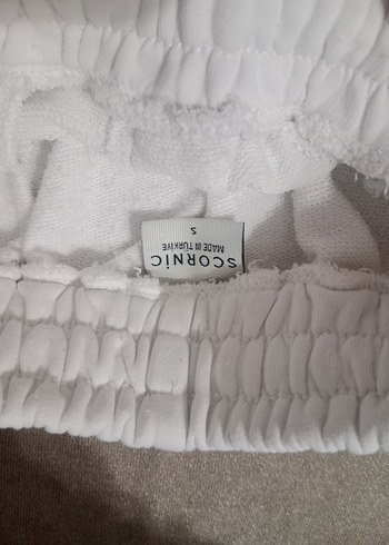 Beyaz Kadın Bermuda Şort Rahat Kesim - Görsel 2